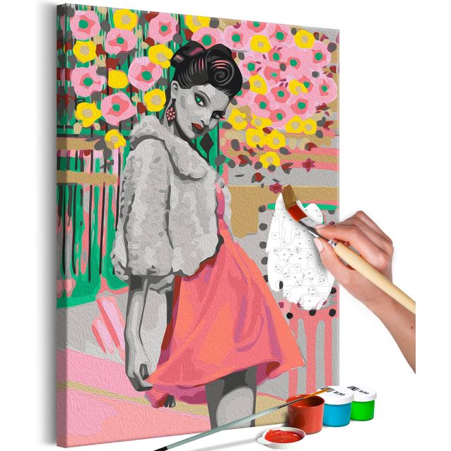 DIY kangas maalaus - Breakfast at Tiffany