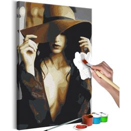 DIY-taulu Artgeist Brown Hat, 60x40cm, musta