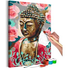 DIY-taulu Artgeist Buddha in Red, 60x40cm, monivärinen