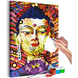 DIY-taulu Artgeist Buddha Kush, 60x40cm, harmaa