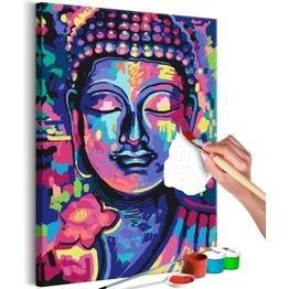 DIY-taulu Artgeist Buddha's Crazy Colors, 60x40cm, monivärinen
