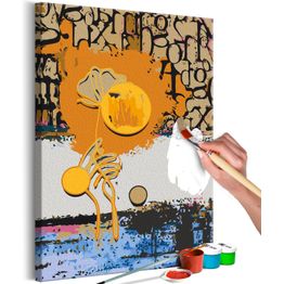 DIY-taulu Artgeist Caramel Flower, 60x40cm, monivärinen
