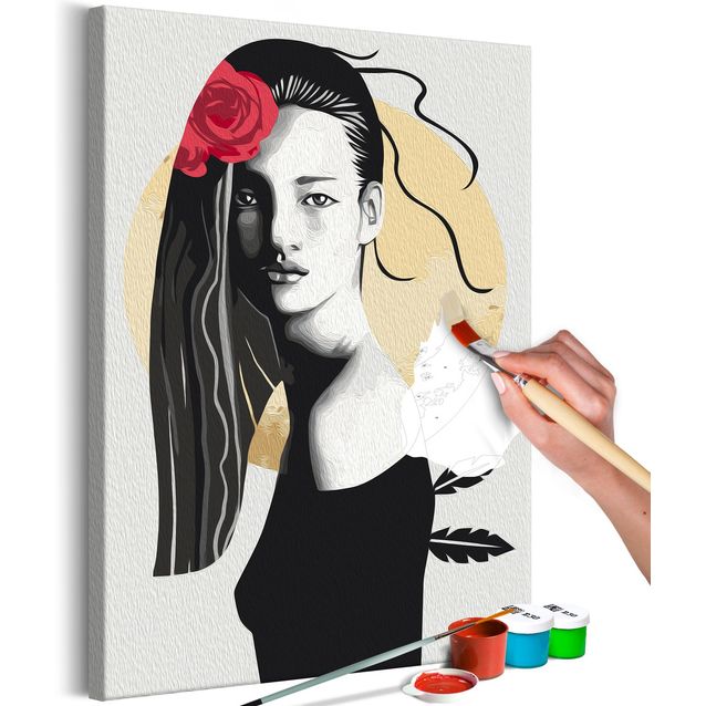 DIY kangas maalaus - Chinese Beauty