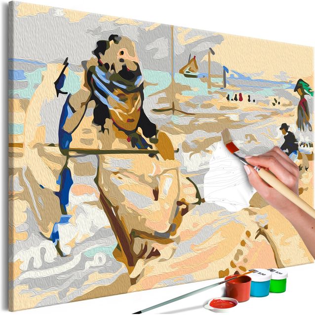 DIY kangas maalaus - Claude Monet: Camille on the Beach at Trouville