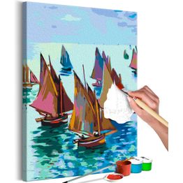 DIY-taulu Artgeist Claude Monet: Fishing Boats, 60x40cm, monivärinen