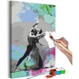 DIY-taulu Artgeist Dance of Colours, 60x40cm, harmaa