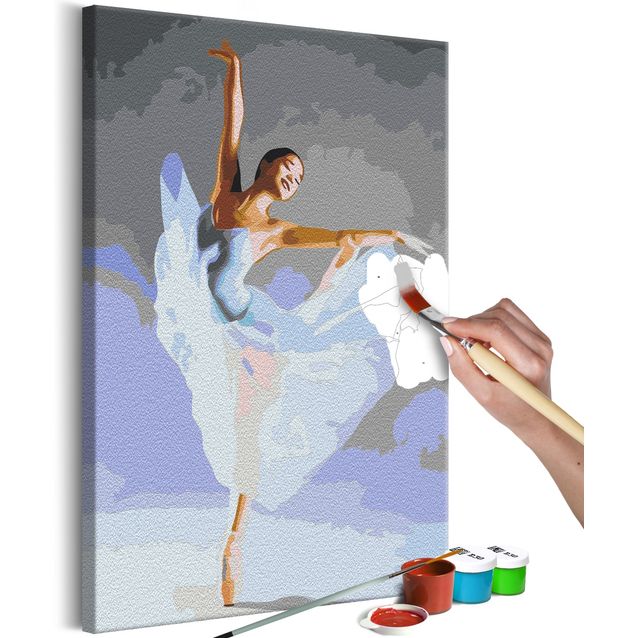 DIY kangas maalaus - Dancing in the Blue