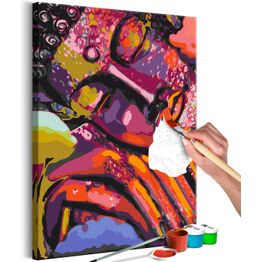 DIY-taulu Artgeist Dreaming Buddha, 60x40cm, vaaleanpunainen