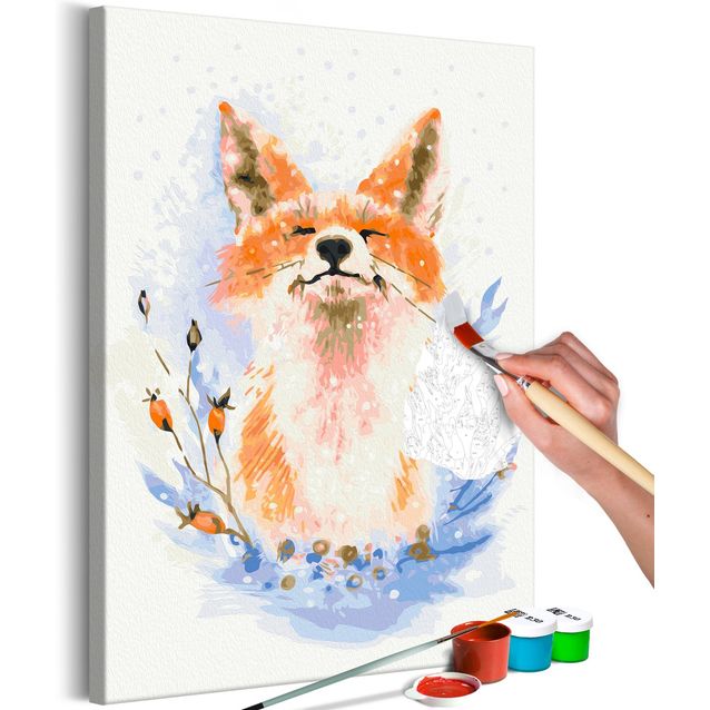DIY kangas maalaus - Dreamy Fox