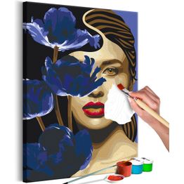 DIY-taulu Artgeist Elegant Blue, 60x40cm, beige