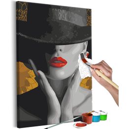 DIY-taulu Artgeist Elegant Woman, 60x40cm, musta