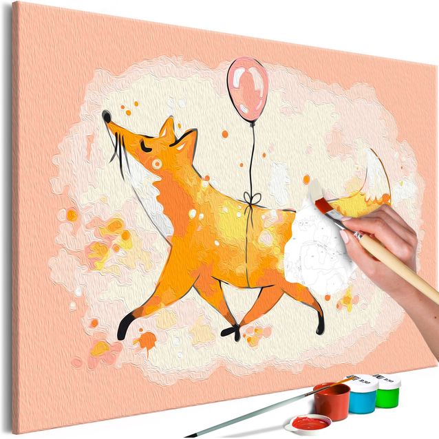 DIY kangas maalaus - Flying Fox