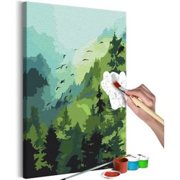 DIY-taulu Artgeist Forest and Birds, 60x40cm, vihreä