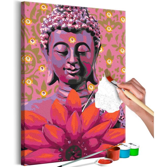 DIY kangas maalaus - Friendly Buddha