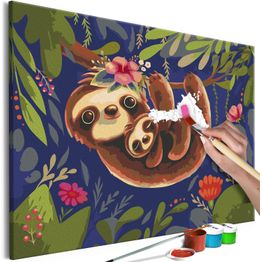 DIY-taulu Artgeist Friendly Sloths, 40x60cm, monivärinen