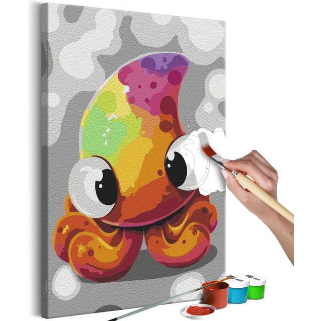 DIY kangas maalaus - Funny Octopus