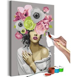 DIY-taulu Artgeist Great Wreath, 60x40cm, harmaa