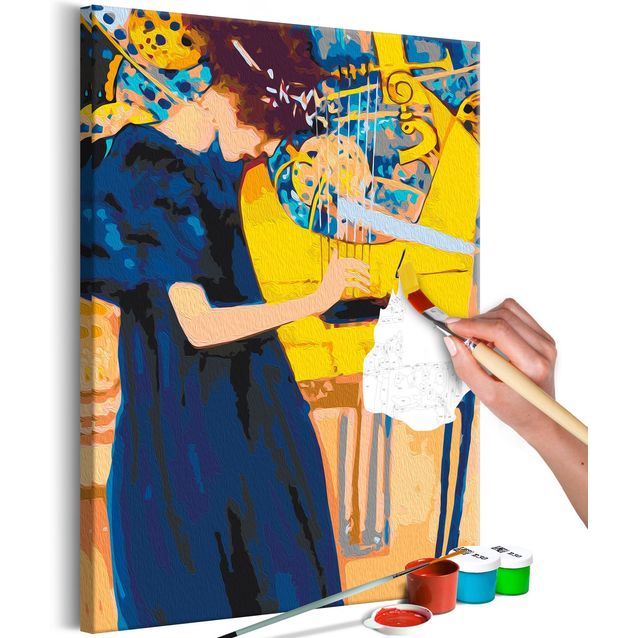 DIY kangas maalaus - Gustav Klimt: Music