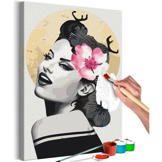 DIY kangas maalaus - Happy Pin Up