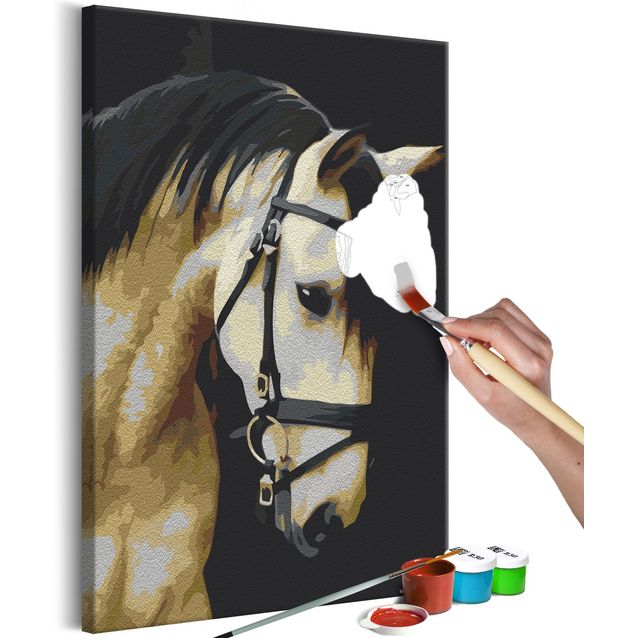 DIY kangas maalaus - Horse Portrait