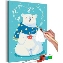 DIY-taulu Artgeist Hot Chocolate Lover, 60x40cm, turkoosi