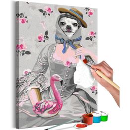 DIY-taulu Artgeist Lady Rosa, 60x40cm, harmaa