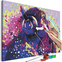 DIY-taulu Artgeist Magic Chimpanzee, 40x60cm, sininen
