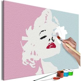 DIY-taulu Artgeist Marilyn in Pink, 40x60cm, harmaa