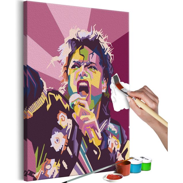 DIY kangas maalaus - Michael Jackson