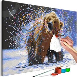 DIY-taulu Artgeist Misty Bear, 40x60cm, monivärinen
