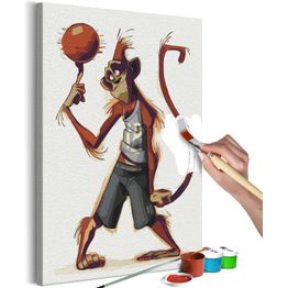 DIY-taulu Artgeist Monkey Basketball Player, 60x40cm, monivärinen