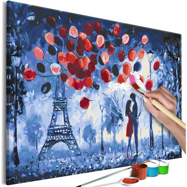 DIY kangas maalaus - Night in Paris