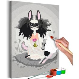 DIY-taulu Artgeist Non-Obvious Friendship, 60x40cm, harmaa