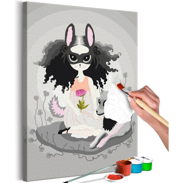 DIY kangas maalaus - Non-Obvious Friendship