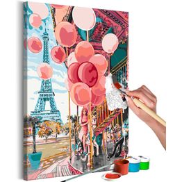 DIY-taulu Artgeist Paris Carousel, 60x40cm, harmaa