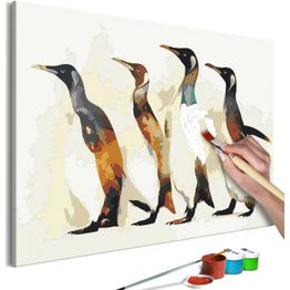 DIY-taulu Artgeist Penguin Family, 40x60cm, monivärinen