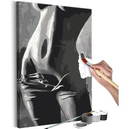 DIY-taulu Artgeist Perfect Body, 60x40cm, mustavalkoinen
