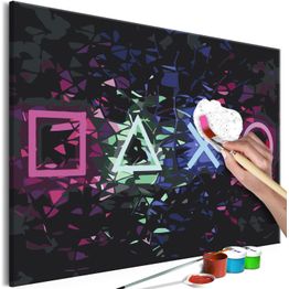DIY-taulu Artgeist Press Start, 40x60cm, musta