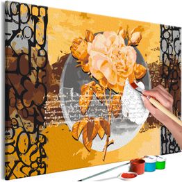 DIY-taulu Artgeist Rose Tea, 40x60cm, keltainen