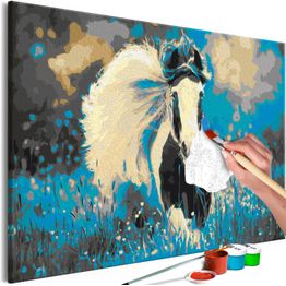 DIY-taulu Artgeist Running Horses, 40x60cm, sininen