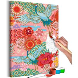 DIY-taulu Artgeist Spring Cranes, 60x40cm, monivärinen