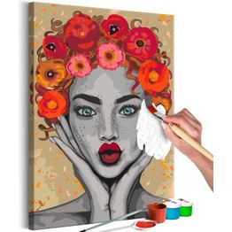 DIY-taulu Artgeist Summer Lady, 60x40cm, monivärinen