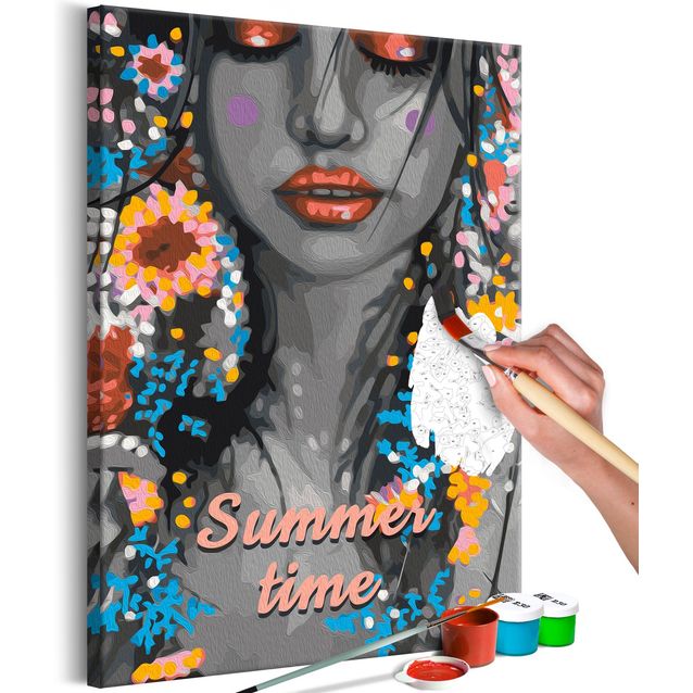 DIY kangas maalaus - Summer Time