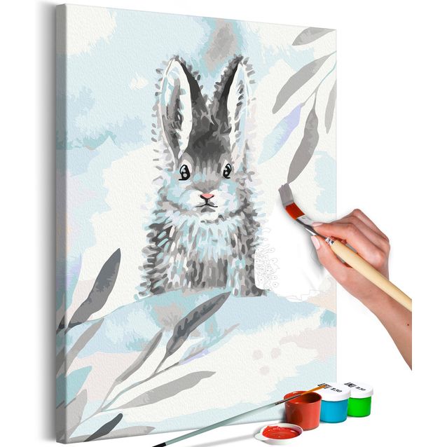 DIY kangas maalaus - Sweet Rabbit