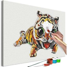 DIY-taulu Artgeist Sweet Tiger, 40x60cm, monivärinen