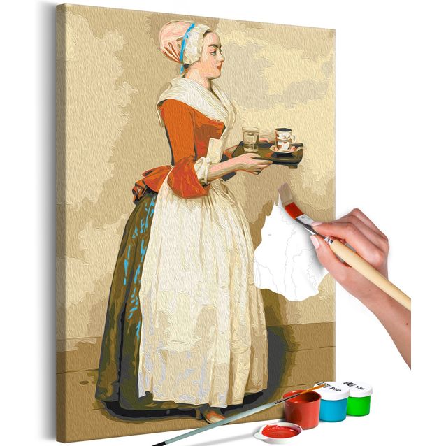 DIY kangas maalaus - The Chocolate Girl