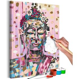 DIY-taulu Artgeist Thinking Buddha, 60x40cm, harmaa