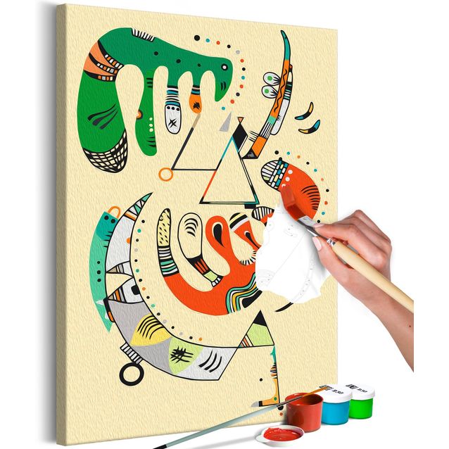 DIY kangas maalaus - Vasily Kandinsky: Vert et rouge