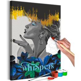 DIY-taulu Artgeist Whispers, 60x40cm, harmaa