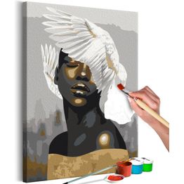 DIY-taulu Artgeist Wings on the Head, 60x40cm, harmaa